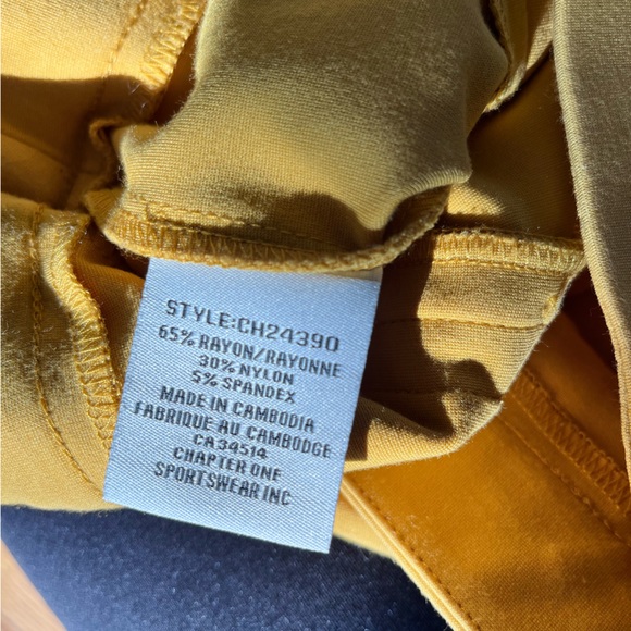 Jules & Leopold Mustard Yellow ankle length pants Size S - Picture 6 of 6